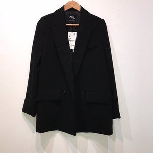 Zara Flowy Blazer Black (S)